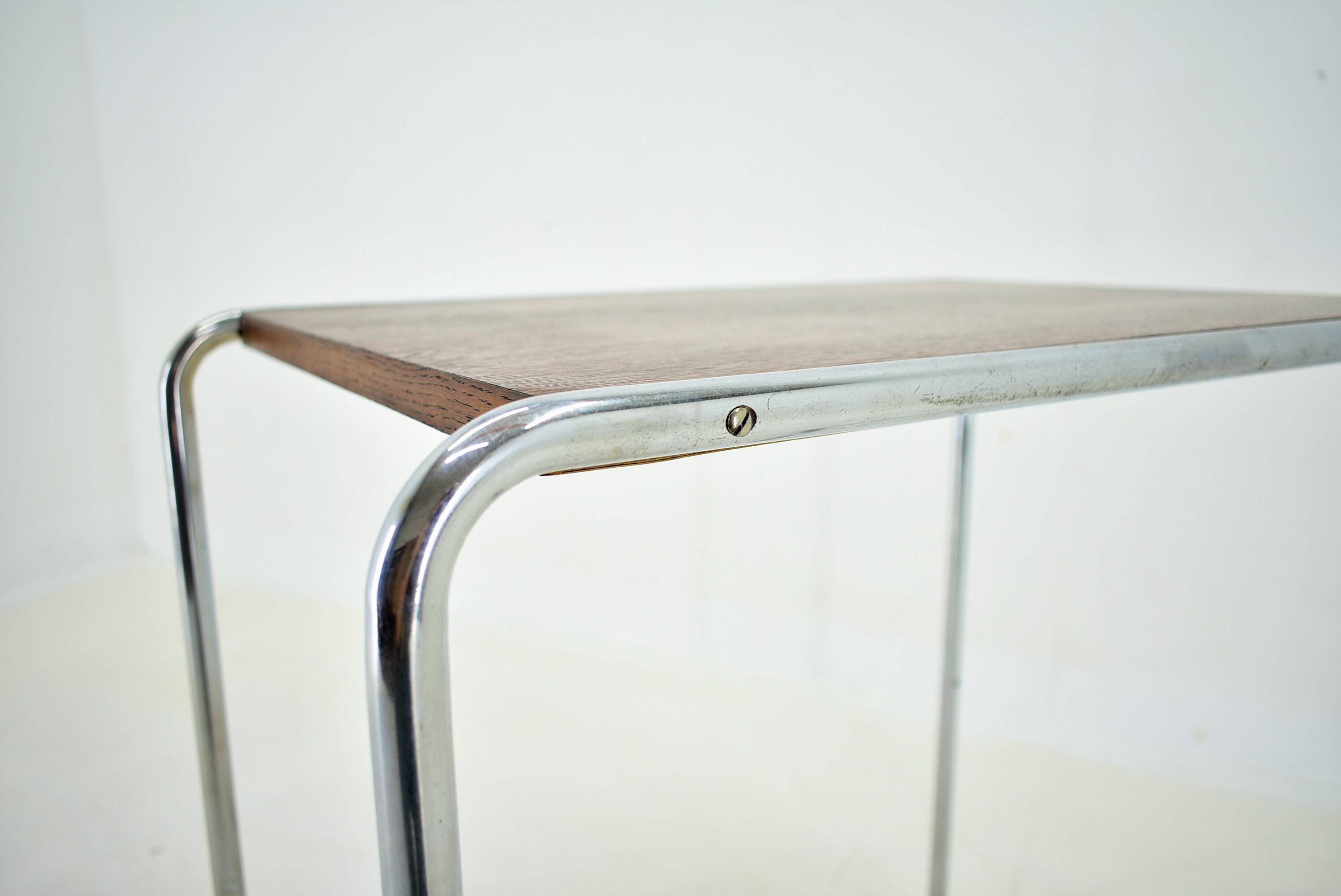 Table Bauhaus Chromée par Marcel Breuer pour Mucke Melder, 1930s