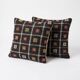 Set of 2 vintage kilim cushion covers 48x48 cm
