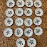 Lot 18 Dessert plates Luneville Réverbère