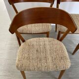 4 Helge Sibast dining chairs model 7, 1953