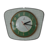 JAZ green formica wall clock