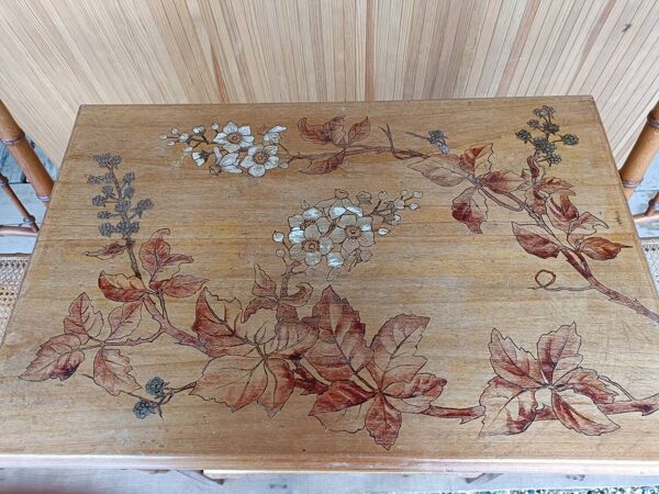 Table  bas volets époque 1900 école de Nancy