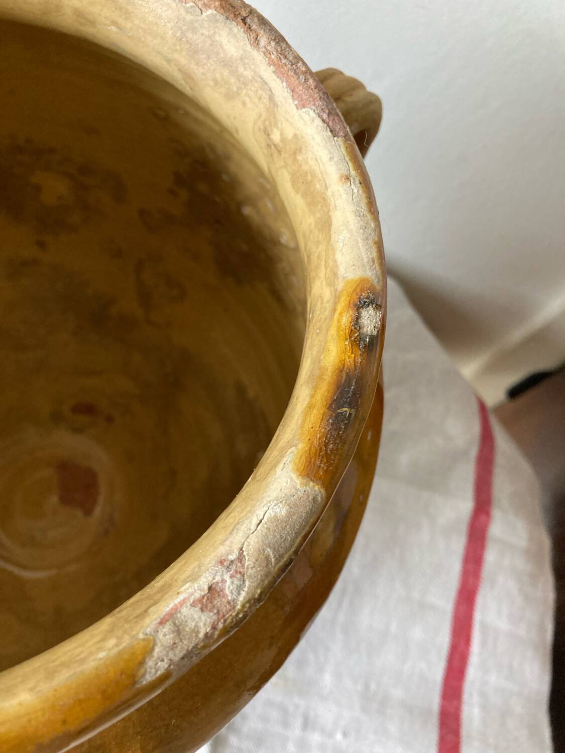 Large confit pot, salt cellar, late 19th century