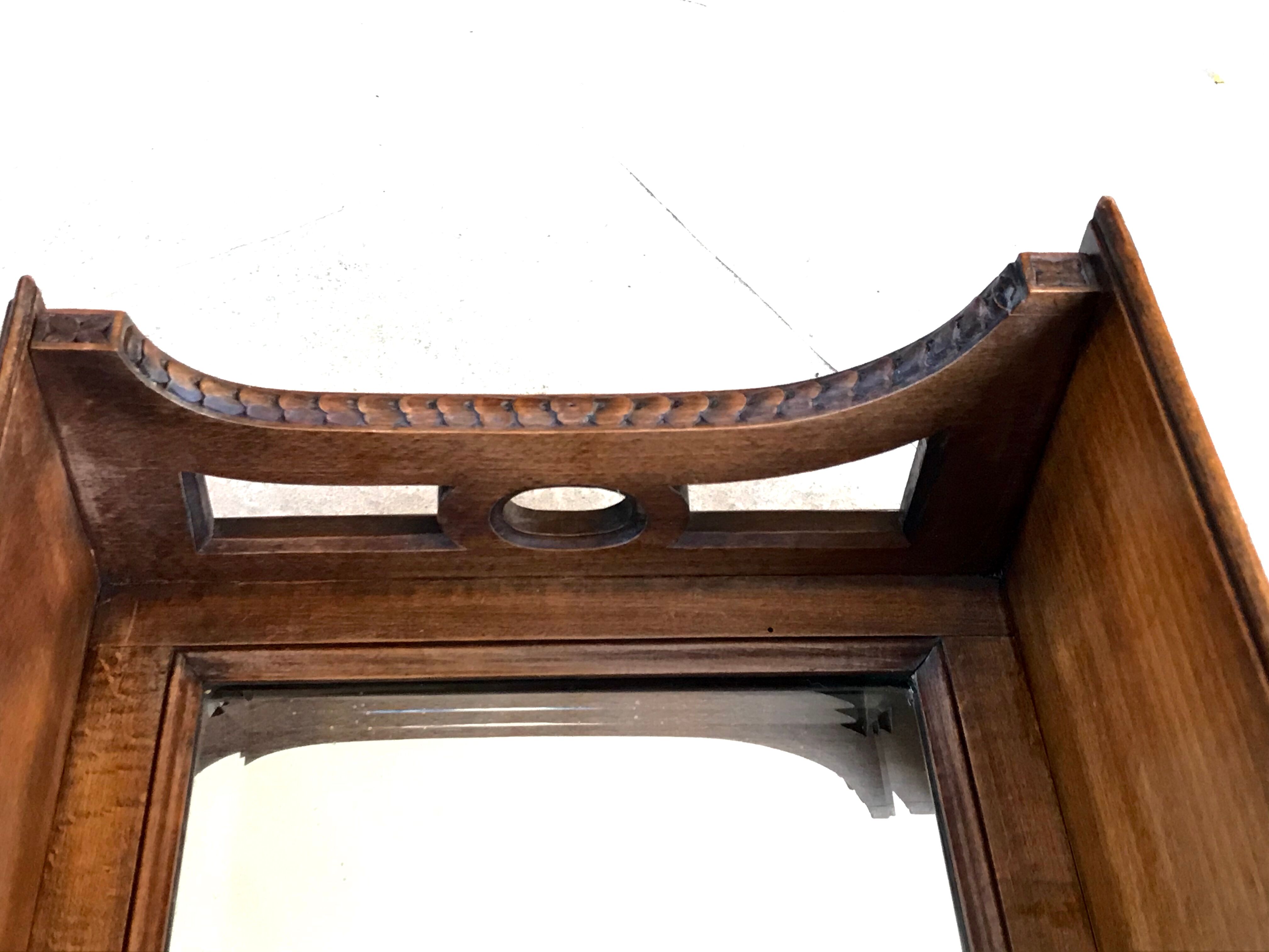 Old wall mirror shelf