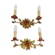 Appliques de forgeage dorées, Espagne années 1940