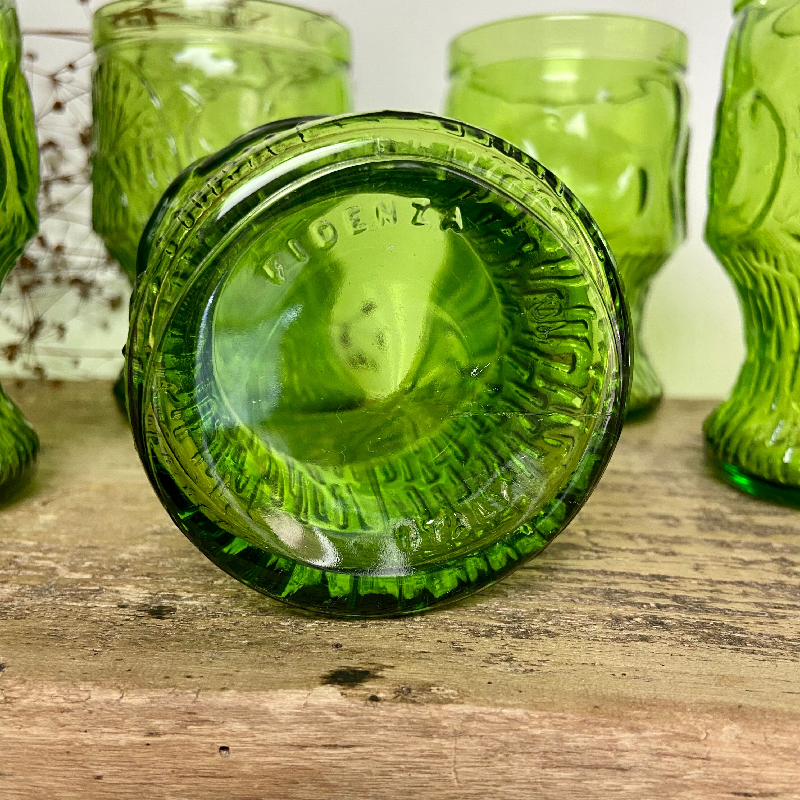 6 vintage fidenza Italy glasses