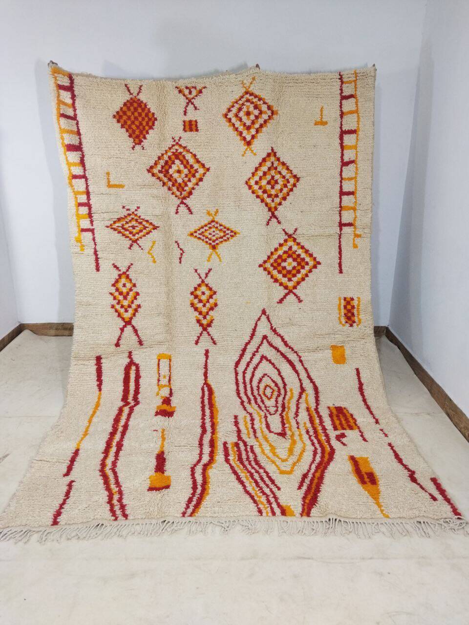 Handcrafted Moroccan Berber Rug 246 X 147 cm