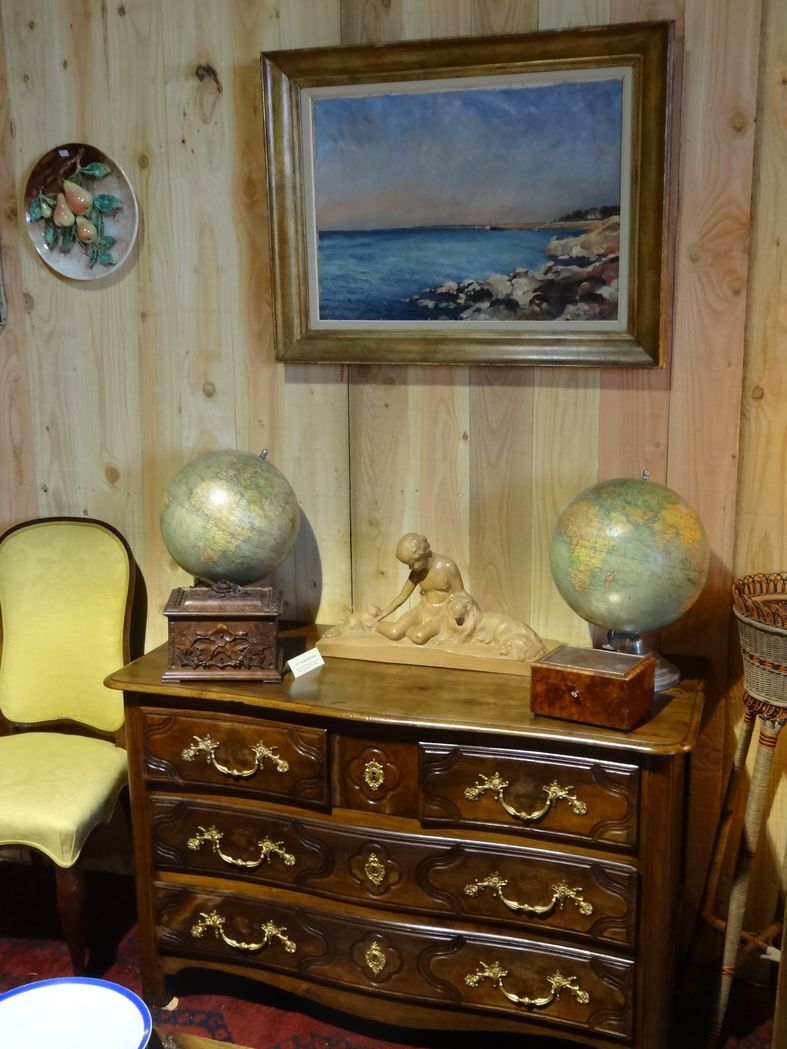 Oil on canvas, Port de Concarneau, 90x70 cm, 1949, marine Bretagne