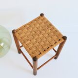 Vintage rope and wood stool