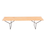 Mid-century slatted bench by Harry Bertoia for Knoll International, USA, 1960s.