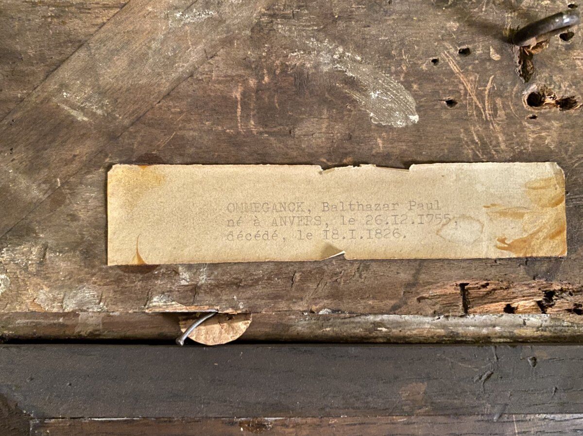 Paire d’huiles sur panneau scènes champêtres Balthazar Paul Ommeganck