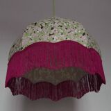 Retro fringed pendant light "Erina".