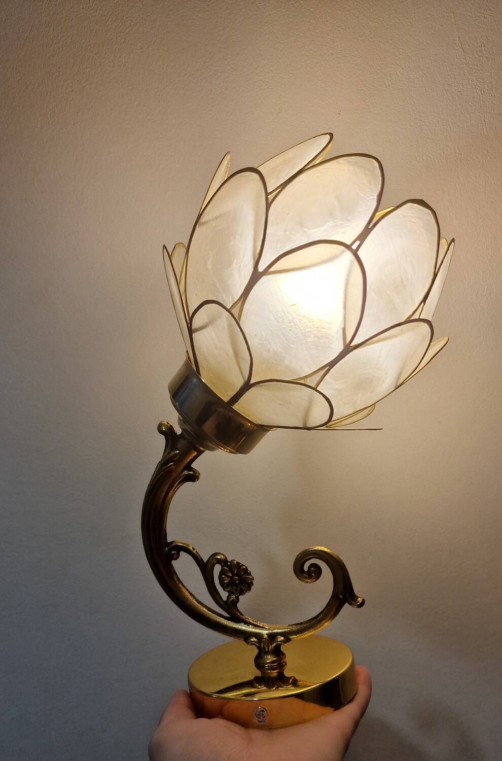 Duo appliques fleurs de nacre