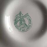 6 oyster plates moulin des loups france earthenware