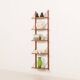 Mid century modern teak  upcycled shelving unit