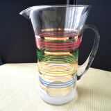 Water carafe, vintage pitcher from the 50s