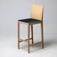Set of six beech bar stools "Anna" by Crassevig, Italy, 1990s.