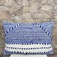 Handmade cushion cover in Berber wool: Moroccan Kilim cushion