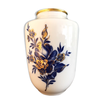 Vase porcelaine de Bavière Jaeger & Co doré à l’or fin