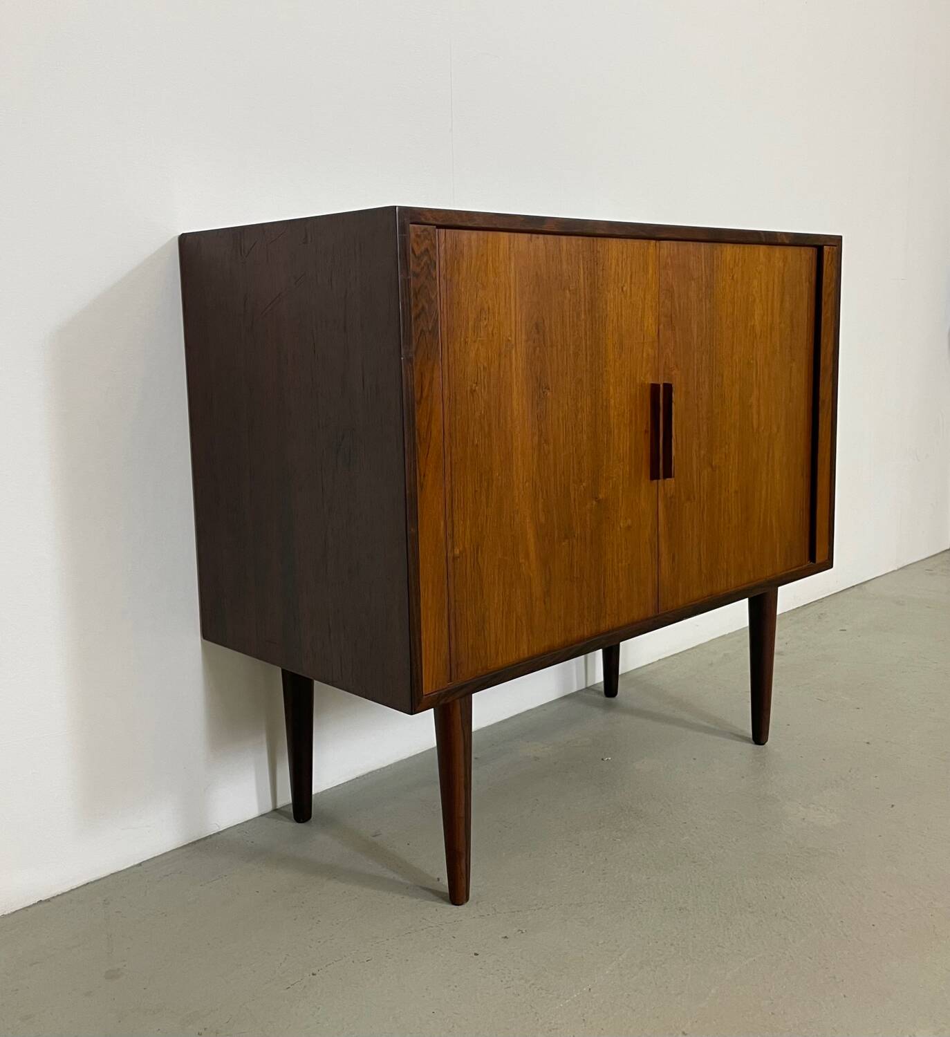 Danish Tambour Door Cabinet by Kai Kristiansen in Palisander 1960s