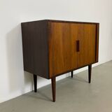 Danish Tambour Door Cabinet by Kai Kristiansen in Palisander 1960s