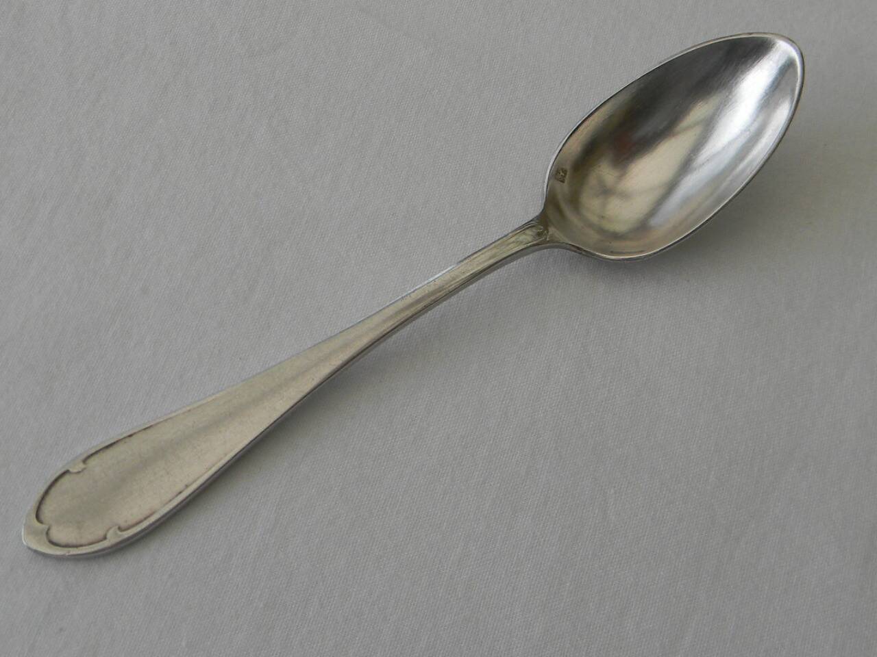 12 silver-plated metal teaspoons by ercuis.