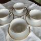 Set de 4 tasses à thé en porcelaine blanche
