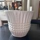 large white earthenware planter