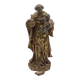 Antique wooden sculpture, Virgin and Child, 17th century