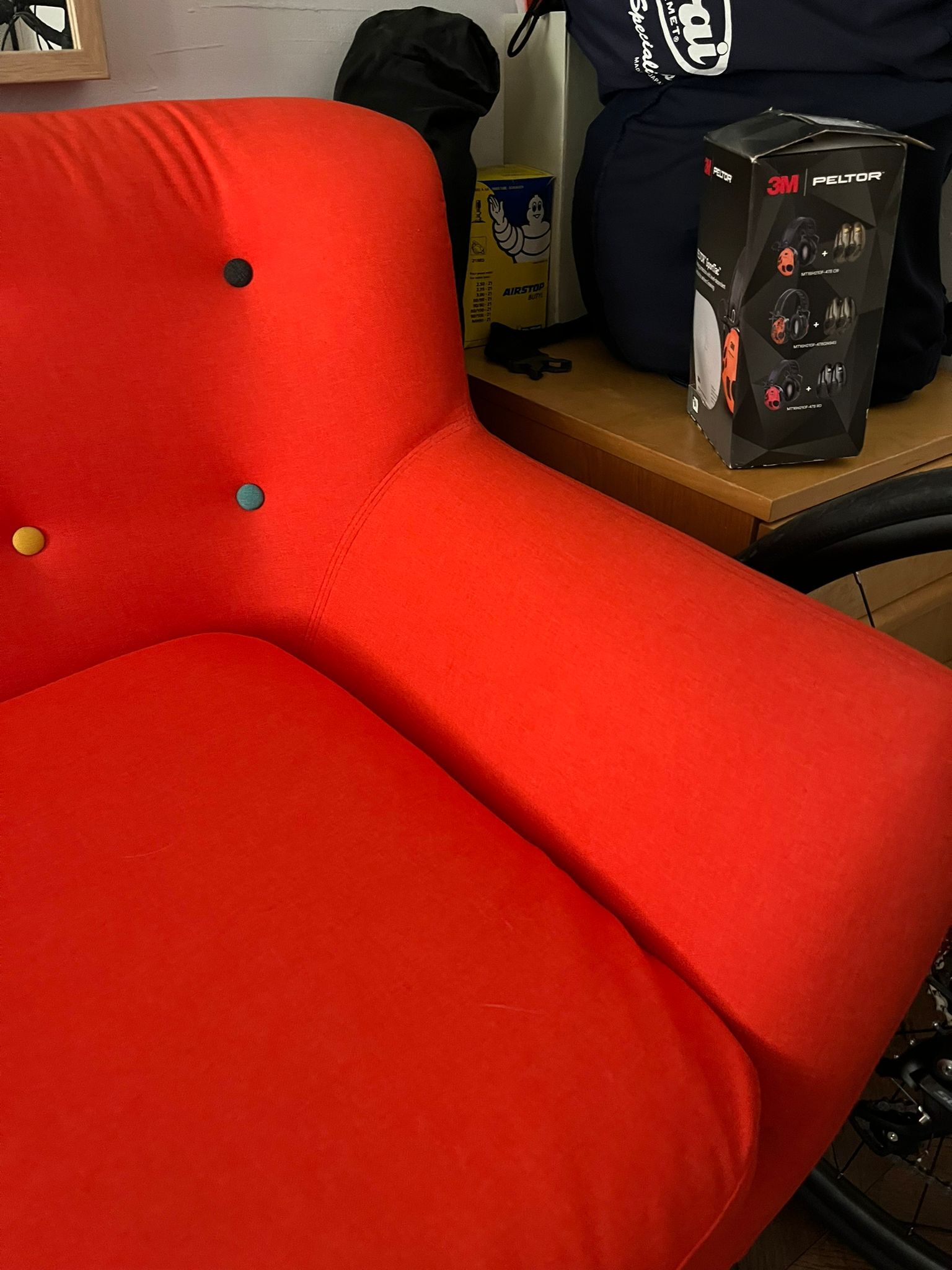 Orange sofa