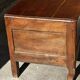 French provincial chest in carved and pegged solid oak, 18th century.