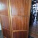 Three-panel screen in mahogany