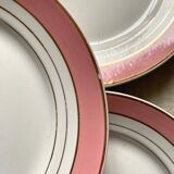 Dessert service plates and dish in Luneville porcelain