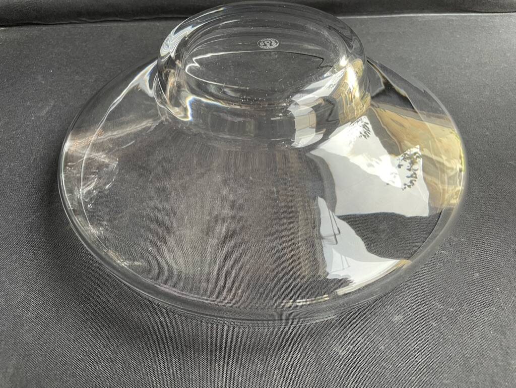 Plain crystal bowl stamped Baccarat Aubépine service – Georges Chevalier (1894-1987)