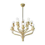 Lustre en laiton années 1970