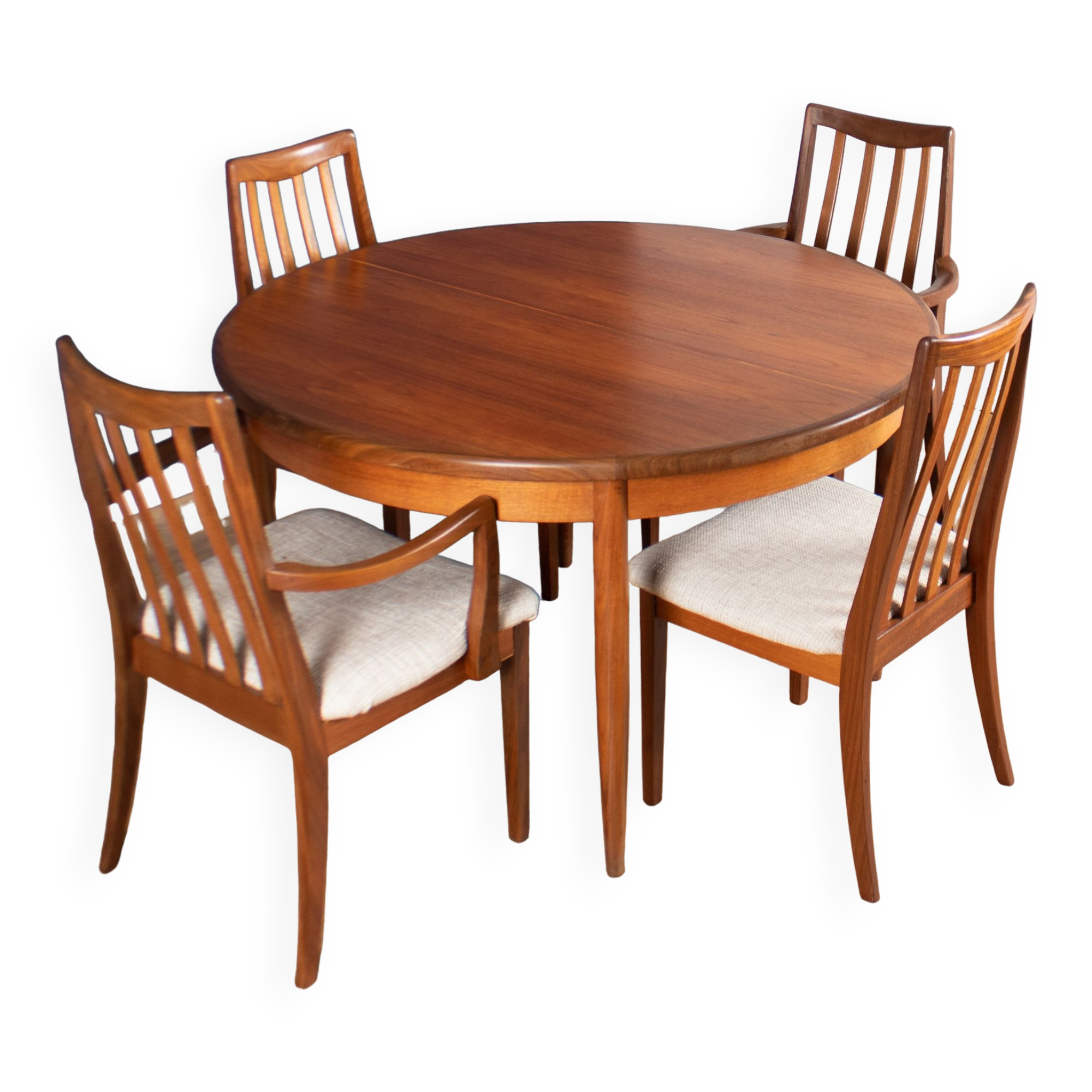 Retro teak 1960s mid century dining table & 6 chairs by G plan Victor Wilkins