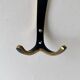 Brass wall coat hooks from Herta Baller, set of 5