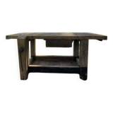 Wooden workshop workbench