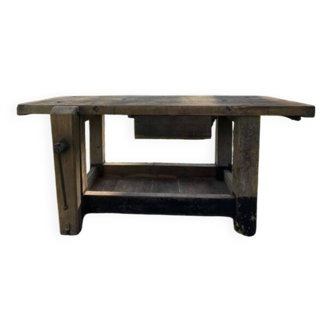 Wooden workshop workbench