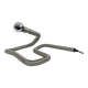 Table lamp snake minimalist flexible tube cobra chromed metal