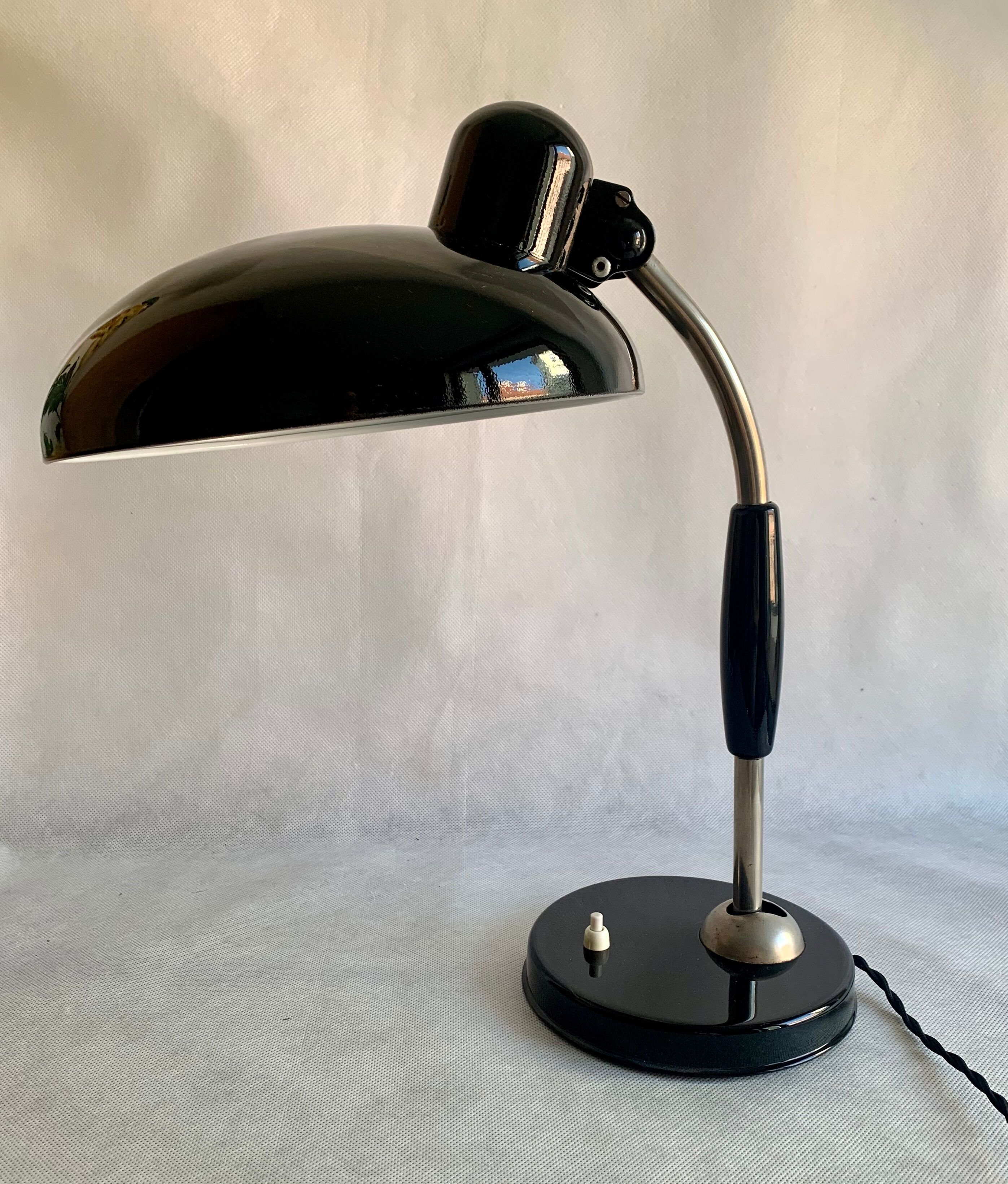 Bauhaus table lamp by Christian Dell for Koranda, 1940s