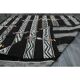 1970s Vintage Turkish Oushak Handmade Wool Cotton Black Runner Rug 169x190