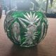 Vase boule cristal taillé
