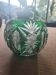 Vase boule cristal taillé