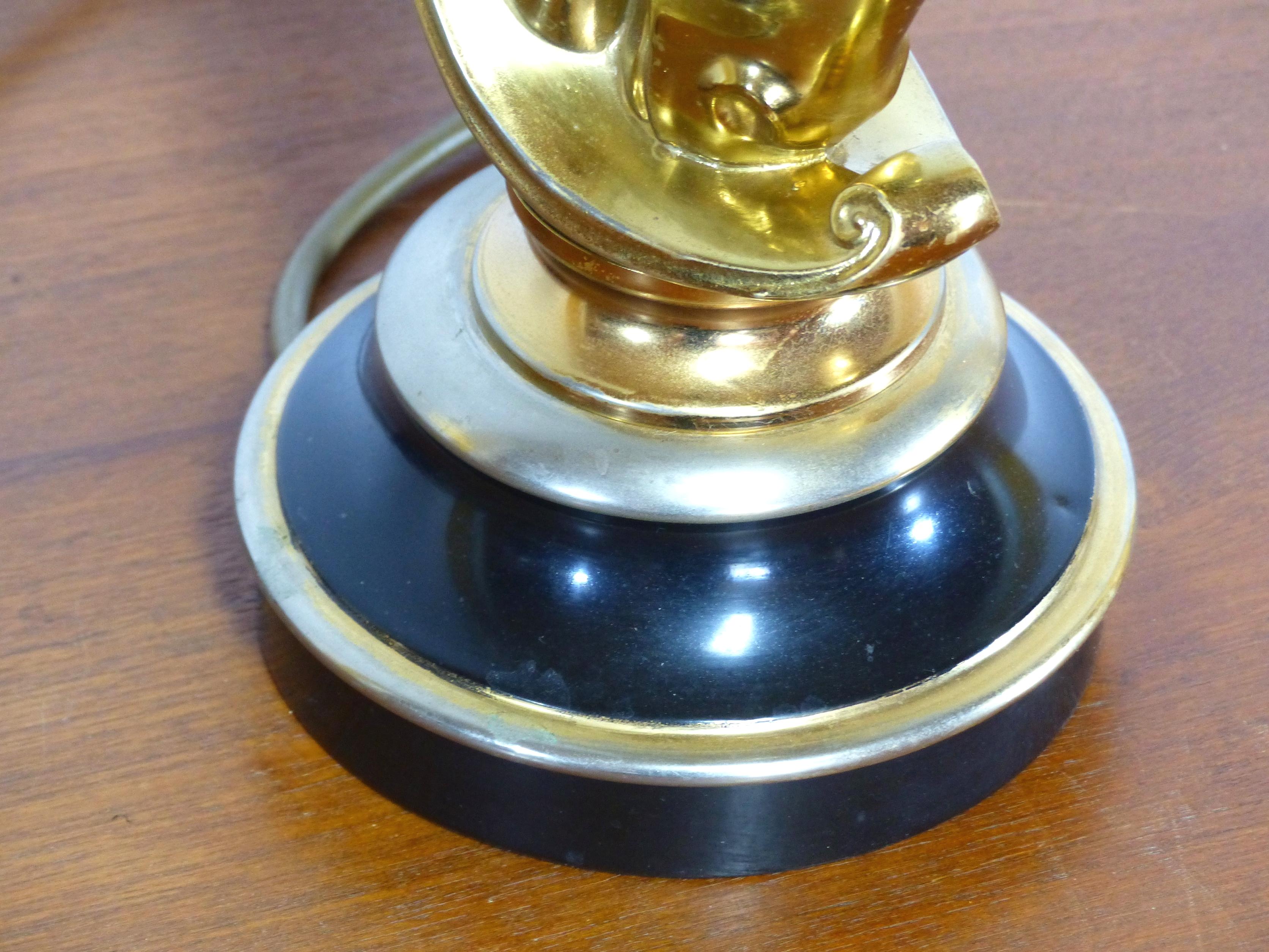 Lamp foot, horse head
