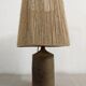Vintage stoneware lamp and jute rope