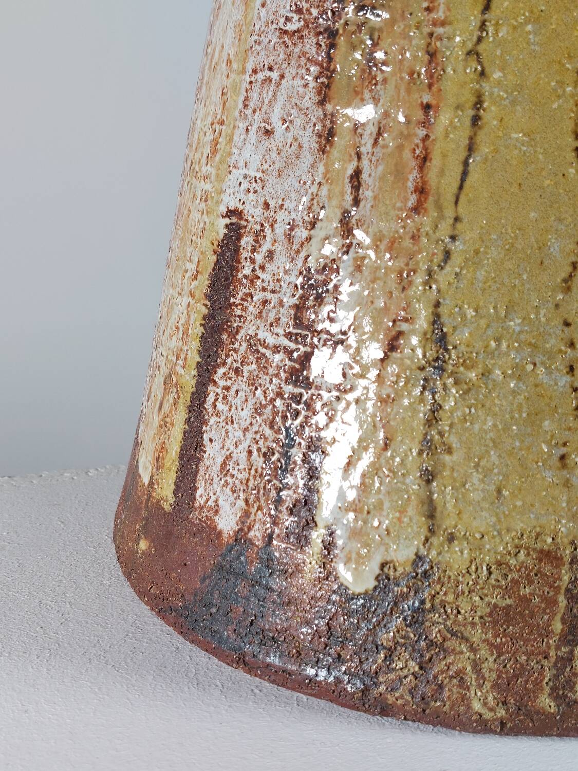 Vintage mid century ome of a kind ceramic lamp base