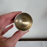 Egg Cup and Small Spoon in Silver Metal