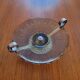 Art Deco smoked glass and chrome-plated metal bowl – 1930s