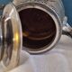 Silver metal coffee maker